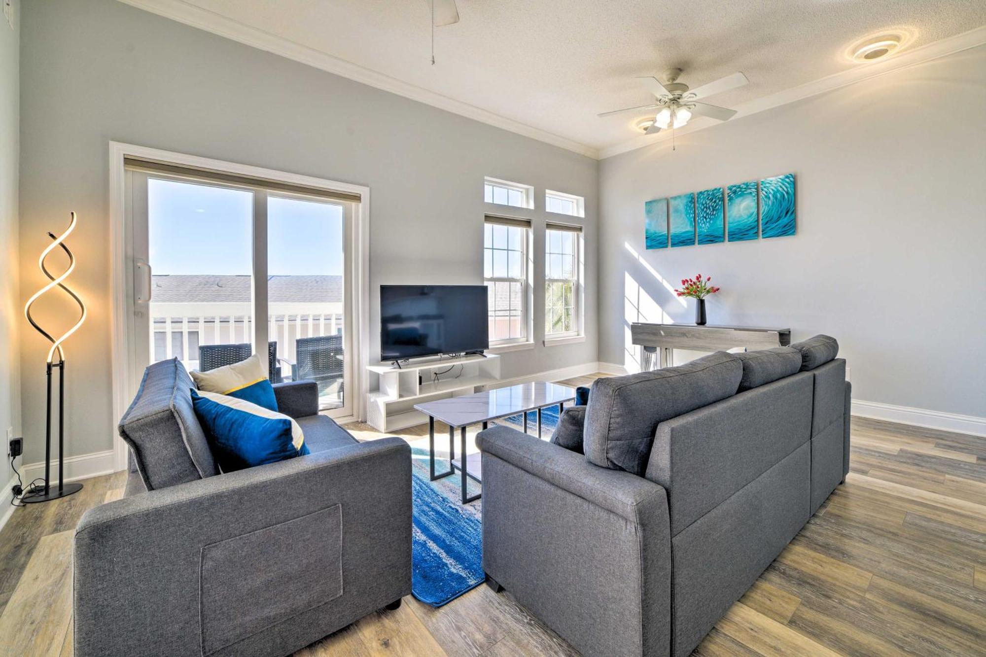 Sunny Pcb Home With Balcony Steps To The Beach! ปานามาซิตี้บีช ภายนอก รูปภาพ